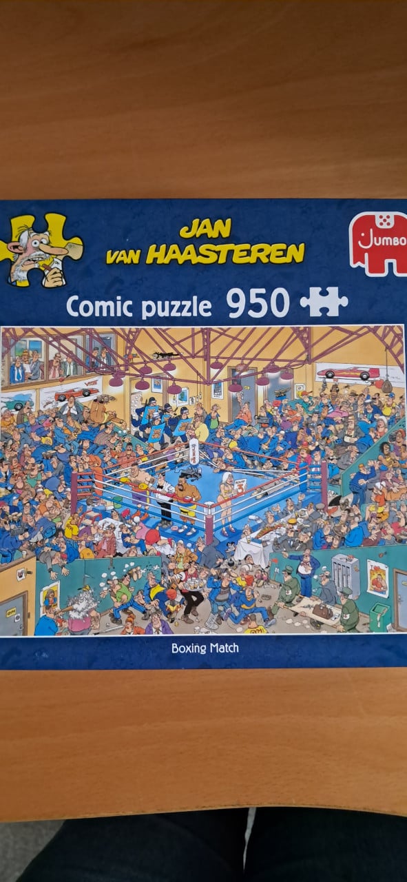 Haasteren 950 stukjes  Boxing Match, compleet.
