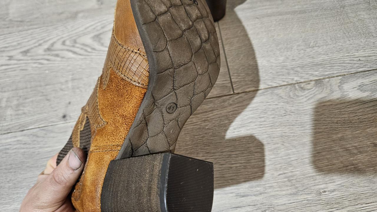 Mjus Leren Enkellaarsjes Western Maat 41