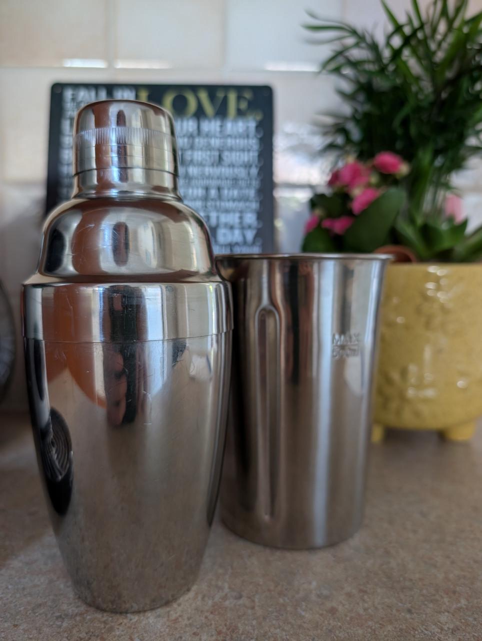 Cocktail shaker met handig zeefje