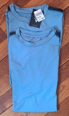 2 st. voor €10 - 2 x Nieuwe Osaga sport heren T-shirts