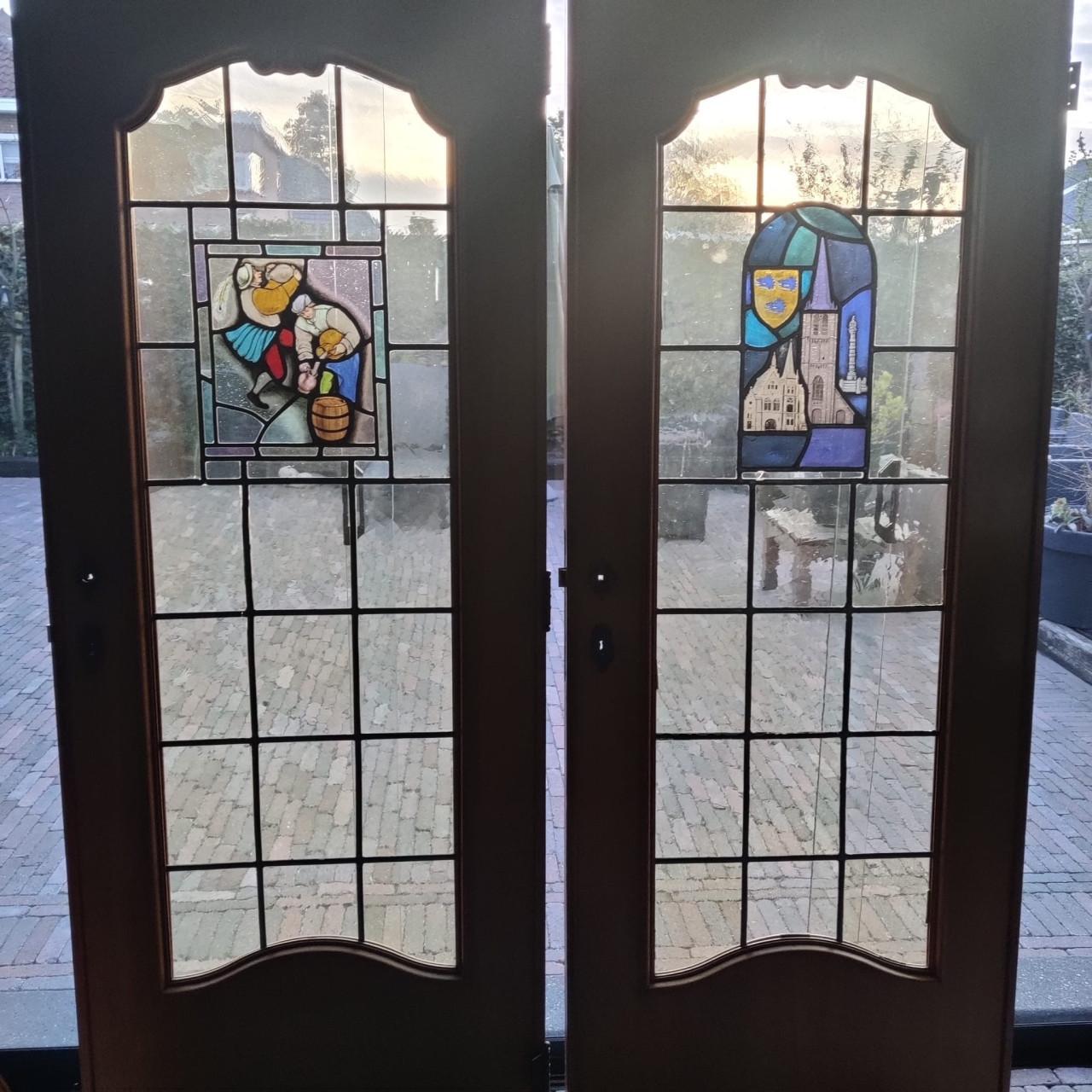 Voorzetranen glas in lood