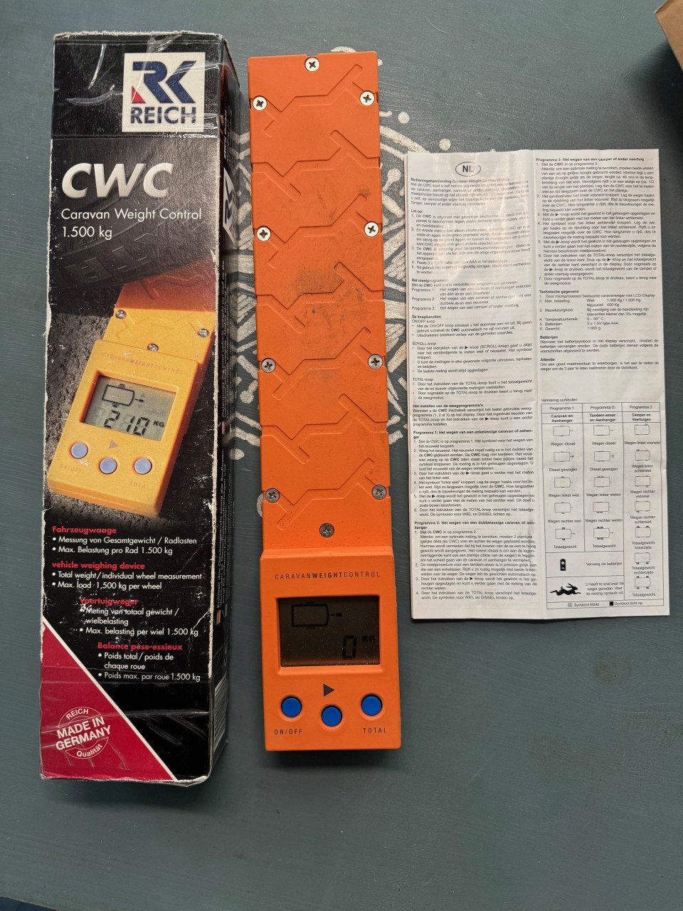 Elektronische caravan weger
