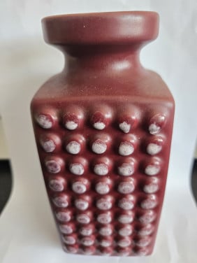Vaas Fat Lava bordeaux 3058 Hoogte 18cm 1950-1970