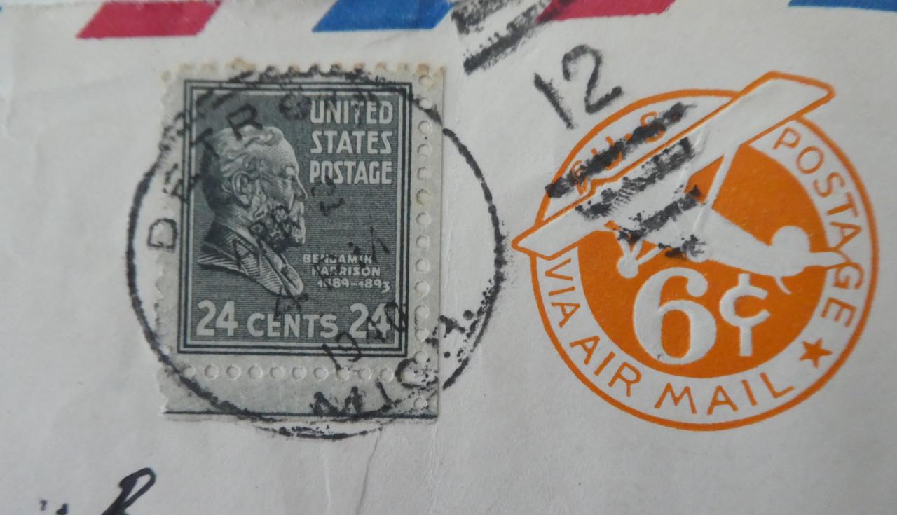 Envelop, 1940, Detroit – Sluis, EXPRES, AIR MAIL