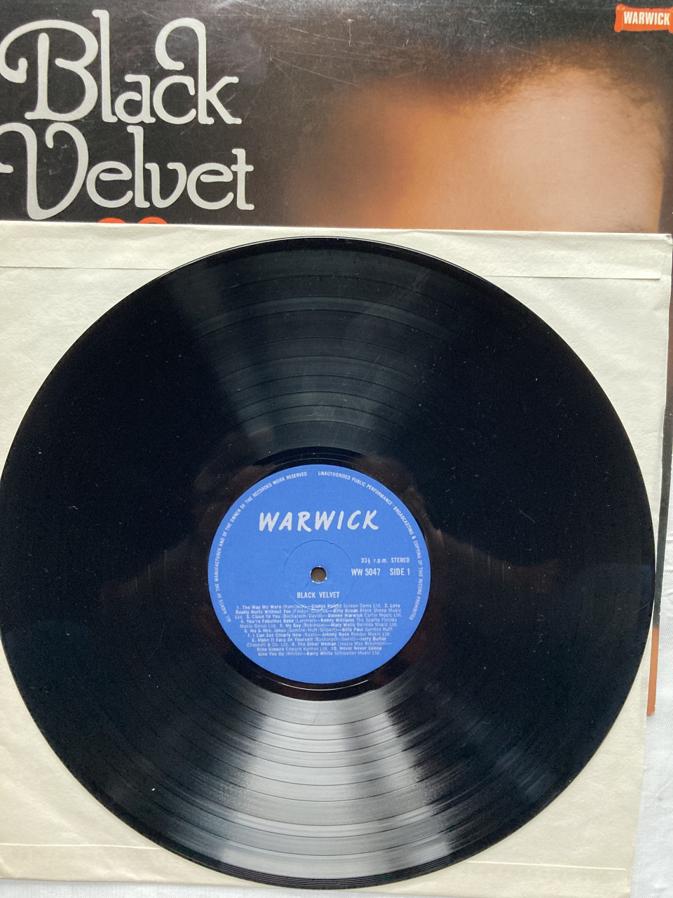 LP Black Velvet 20 greatest hits WW 5047 Warwick Records