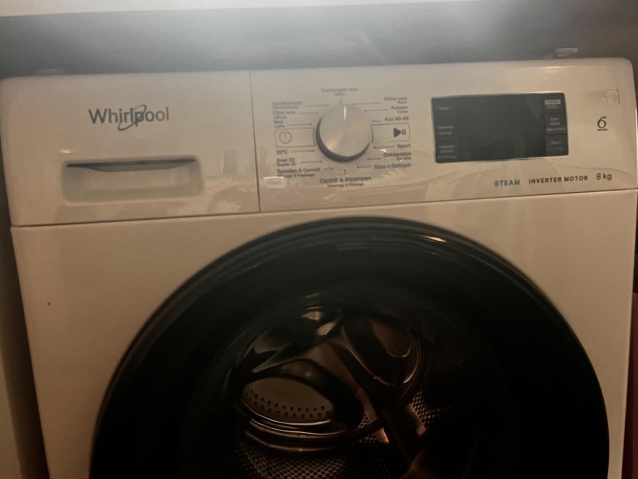 Wasmaschine Whirlpool 6th sense 8kg vulvermogen