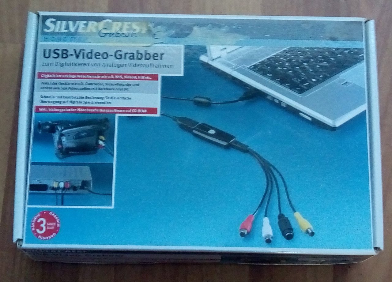 USB videograbber met kabels