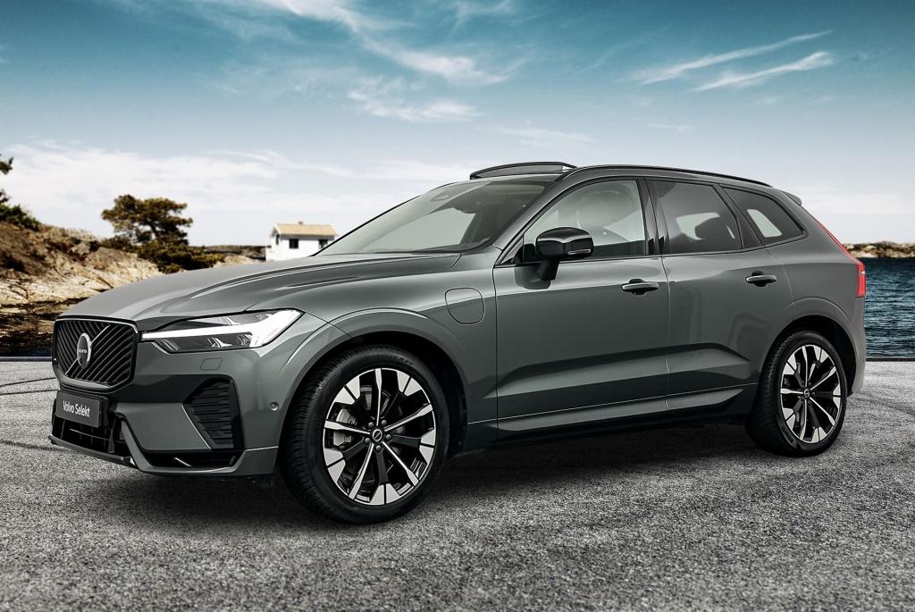 Volvo XC60 t6 398pk recharge ultra dark| luchtvering| 360camera| trekhaak