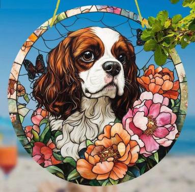 Raamhanger King Charles hond