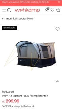 Redwood Palm Air Bustent grijs