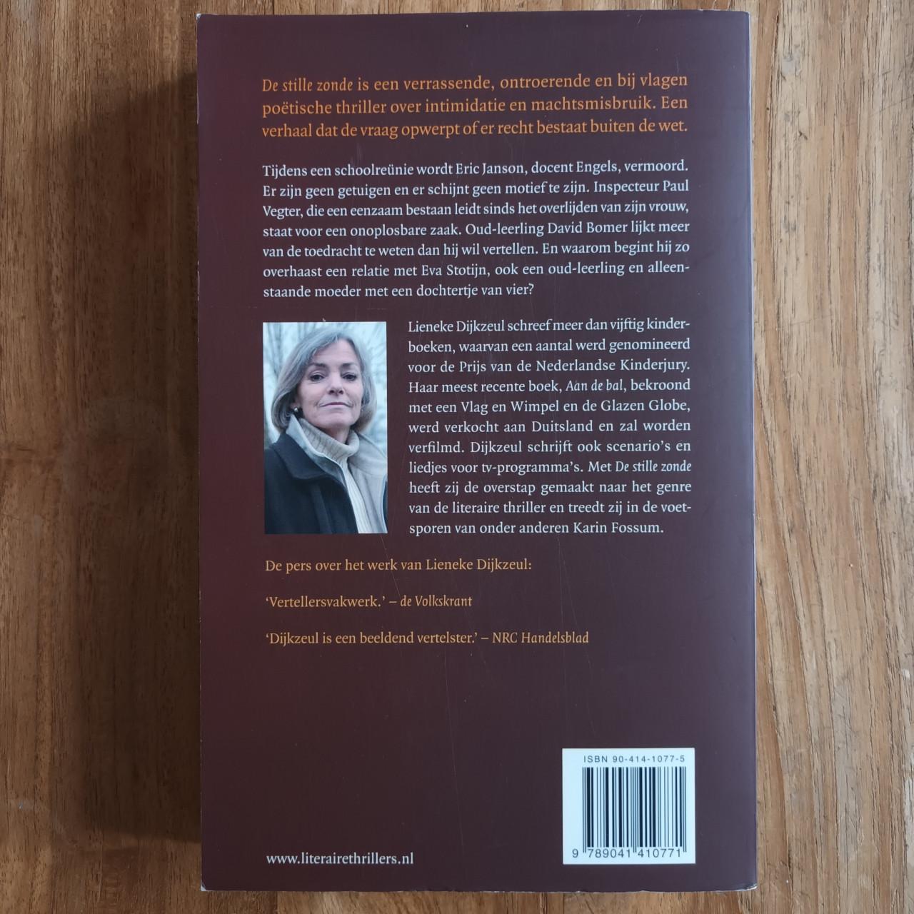 De Stille zonde van Lieneke Dijkzeul