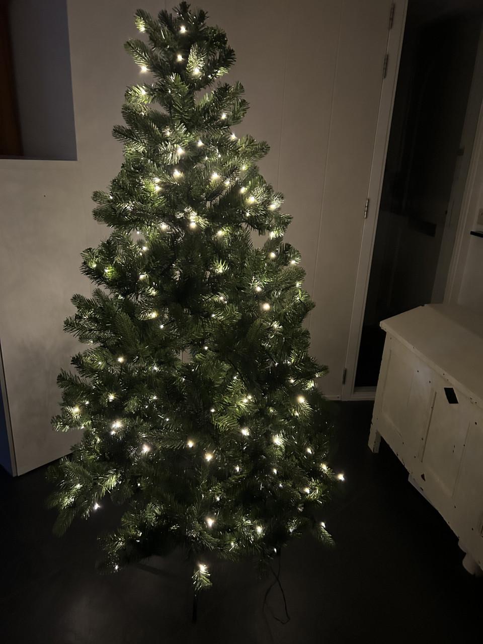 Kerstboom met lampjes