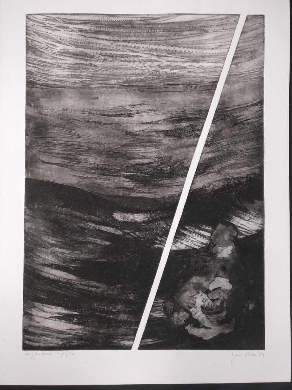 Twee kunstwerken van de Vlissingse kunstenaar Jan Haas,
