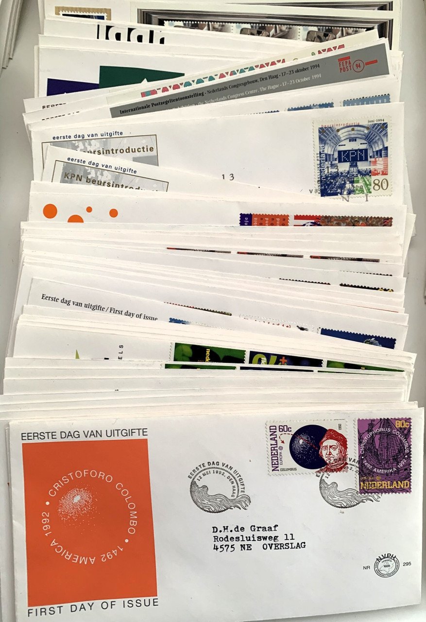 FDC Eerste dag enveloppen 1002 stuks