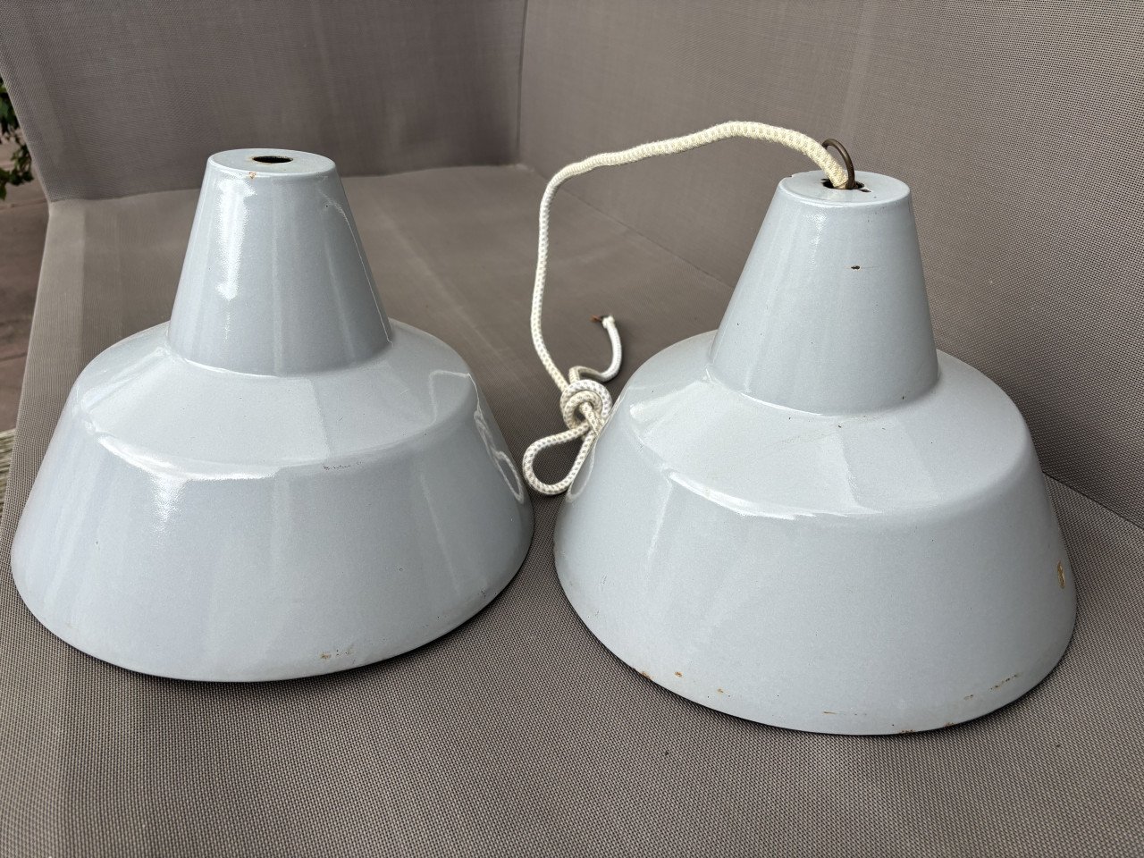 Phillips emaille lampenkappen jaren ‘60