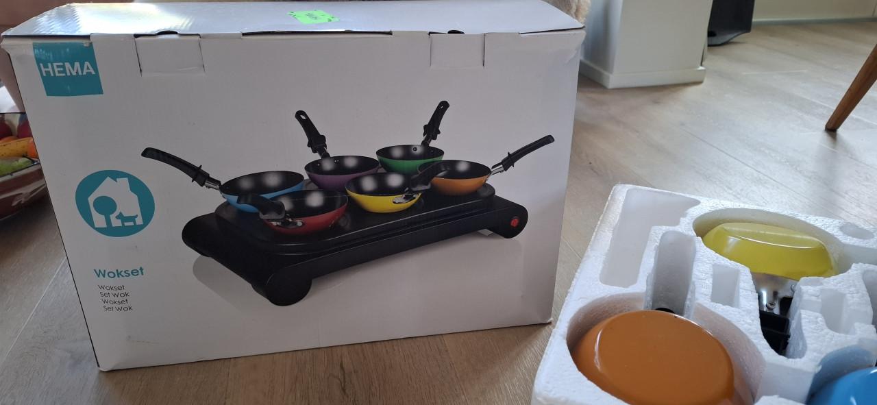 Wokset en grillplaat