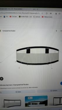 Boog windscherm