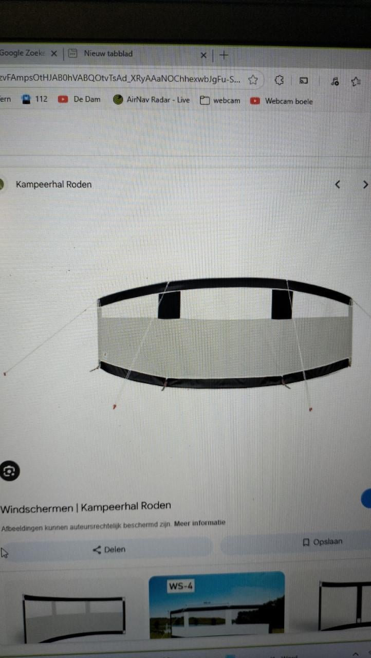 Boog windscherm