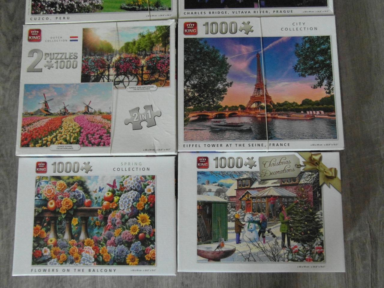 8 King puzzels 1000 stukjes.