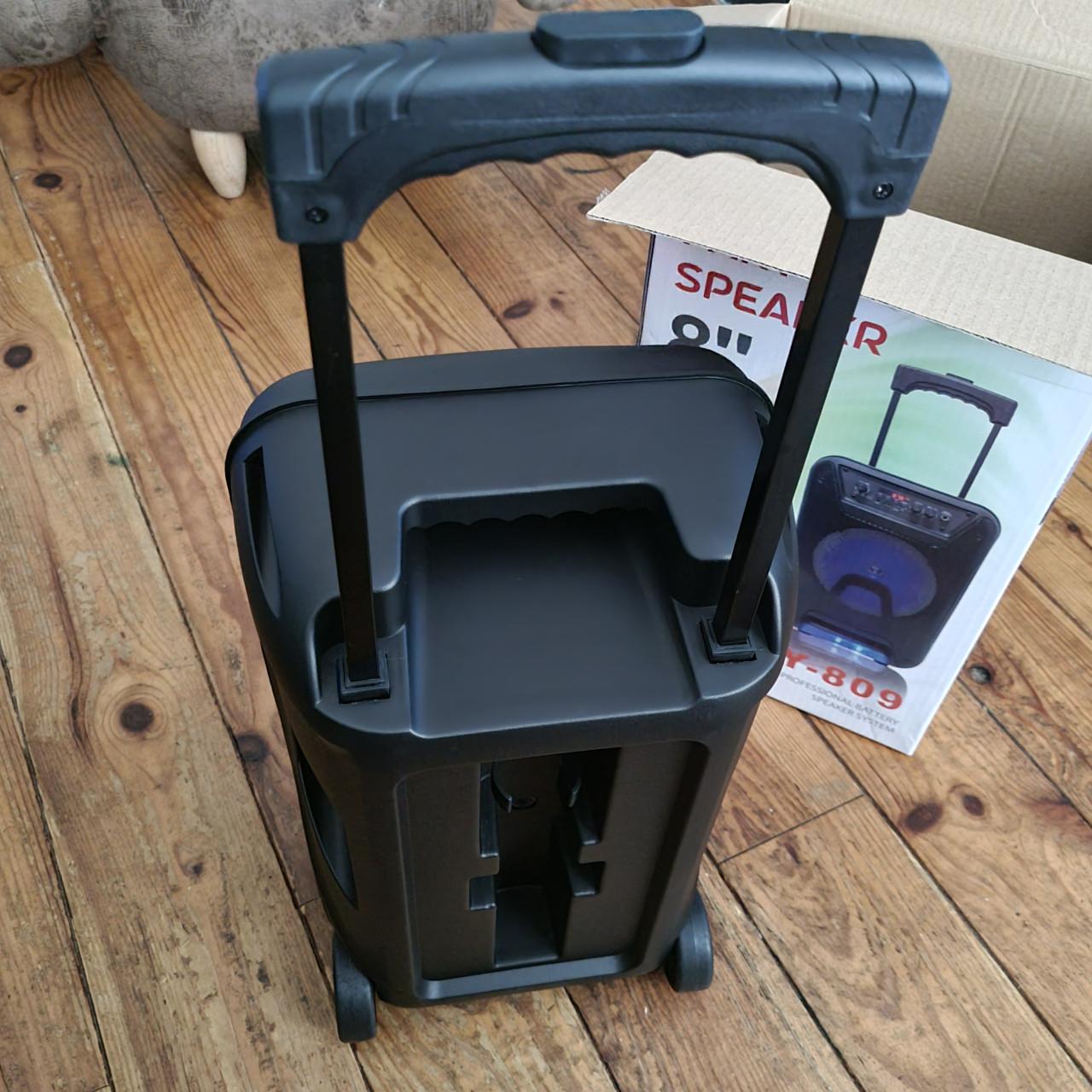 Party speaker bleutooth met licht mic enz