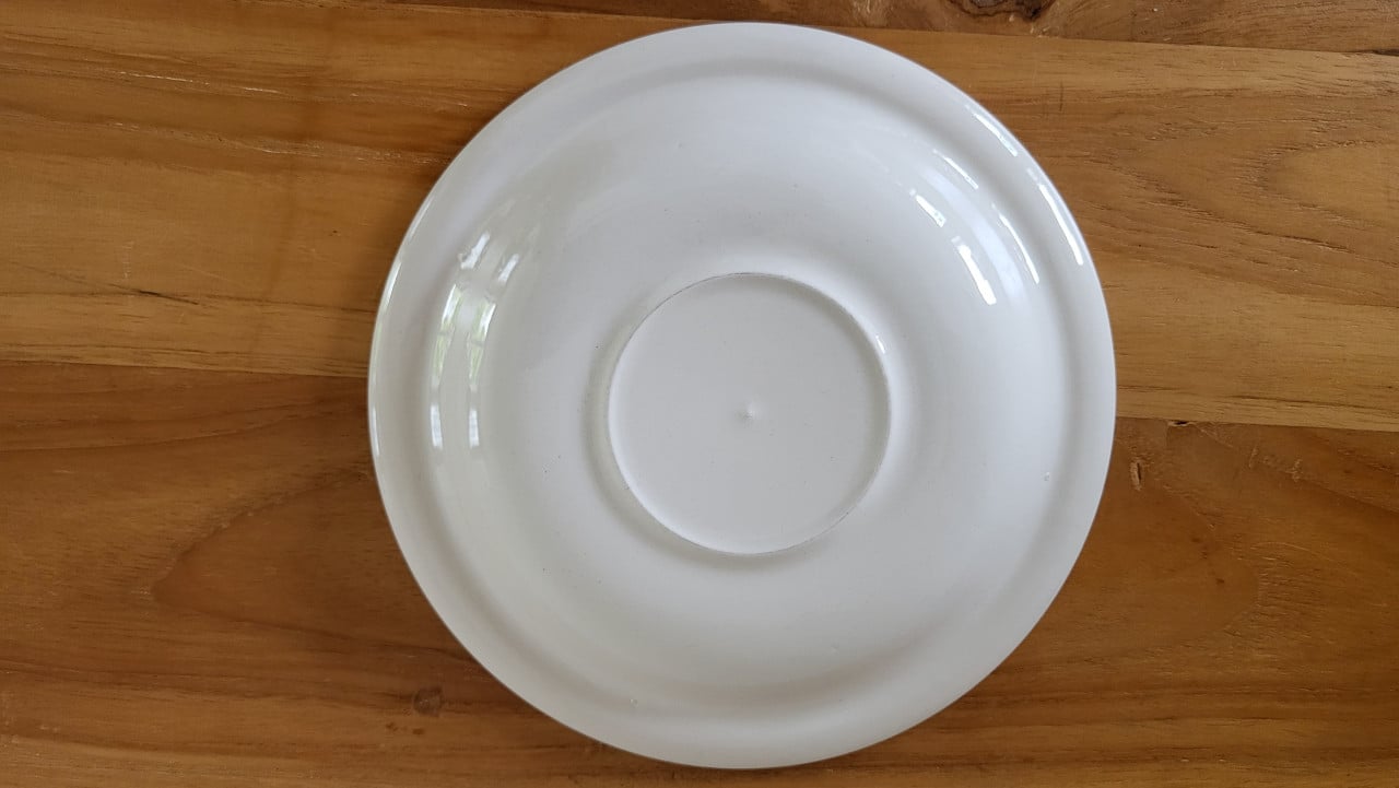 Set v 2 English Ironstone Tableware Green Apple kop en schotels