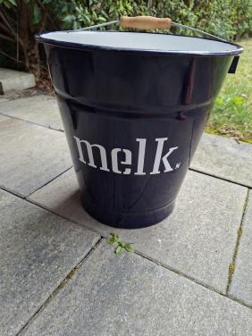 Emaille antieke melkemmer