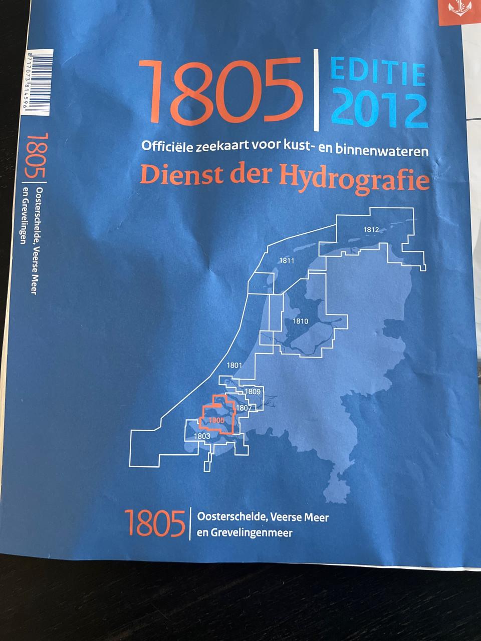 Zeekaart Oosterschelde, Veerse Meer, Grevelingenmeer