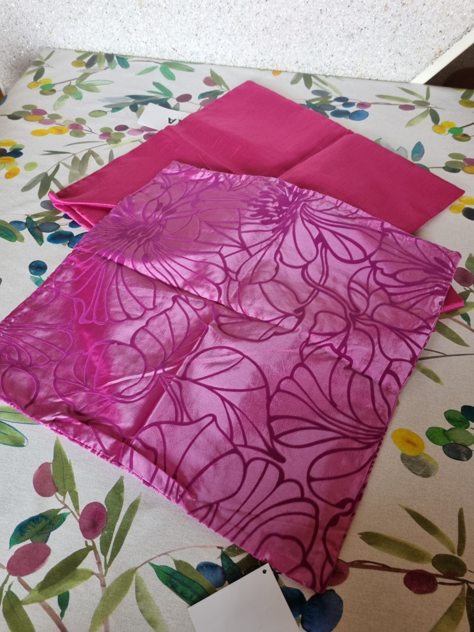 Roze satijnen kussenhoesjes 5 stuks