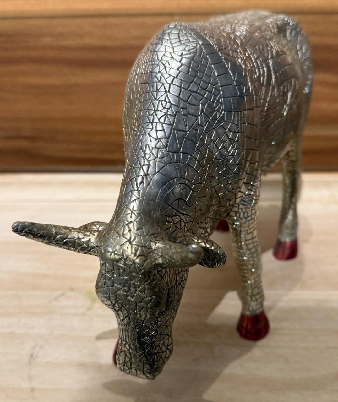 CowParade "Mira Moo Silver" groot formaat.