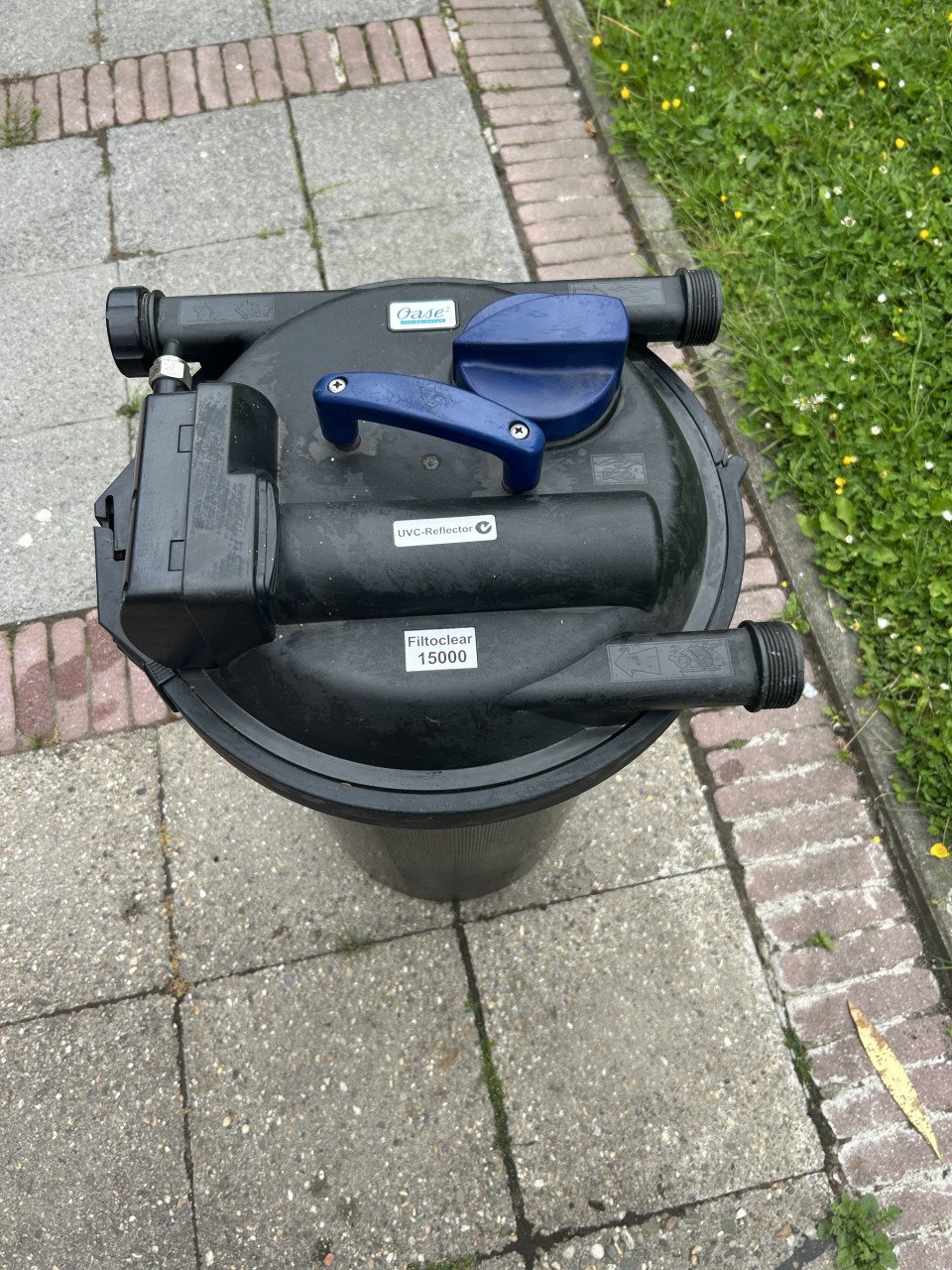 Te koop complete koivijver installatie van oase  zie foto’s in Nieuwstaat