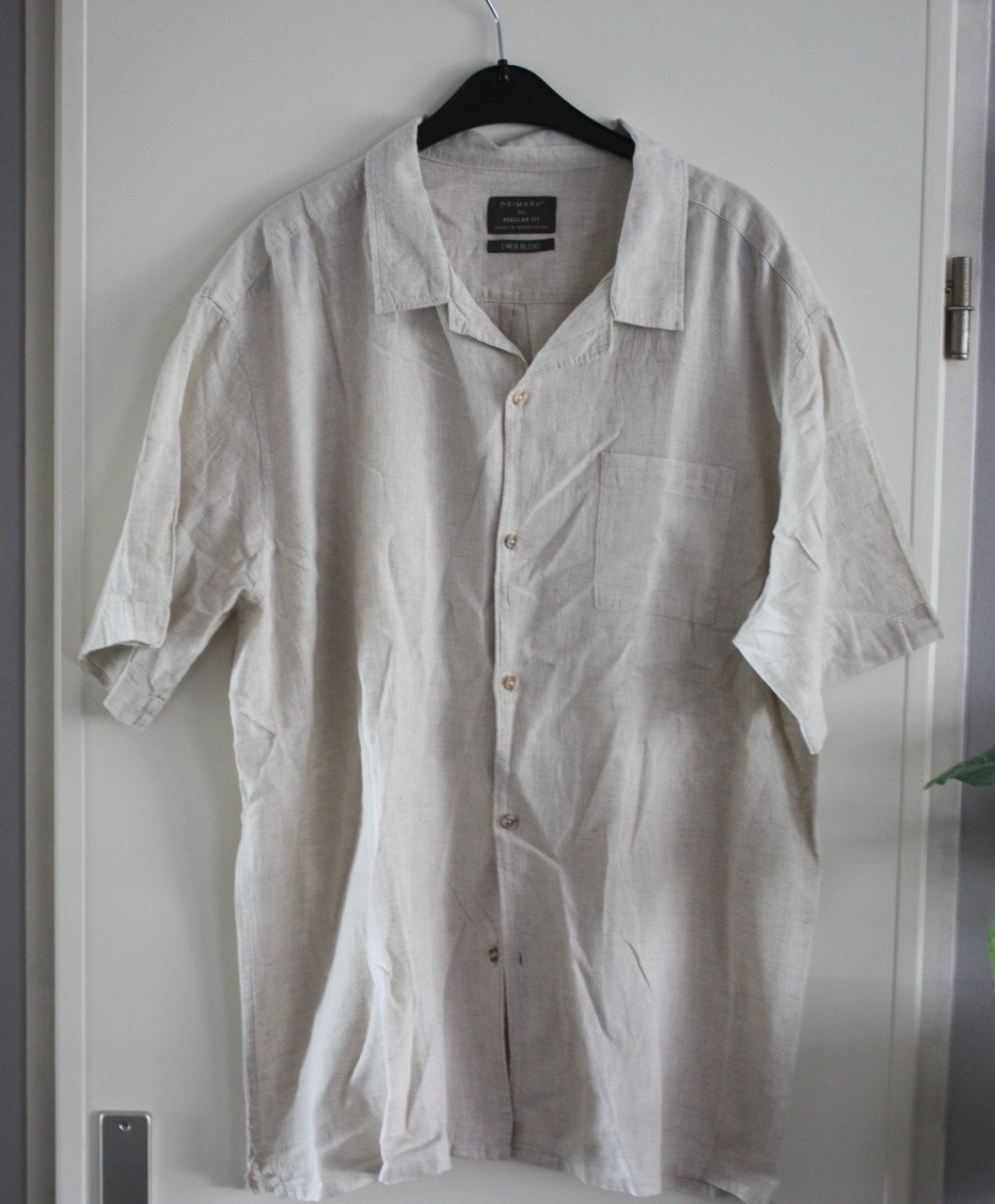 Beige linnen blouse maat 3xl