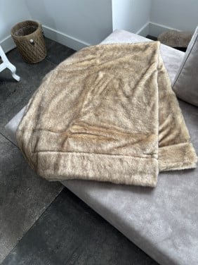 Rivièra Maison plaid imitatie bond 130x 170cm