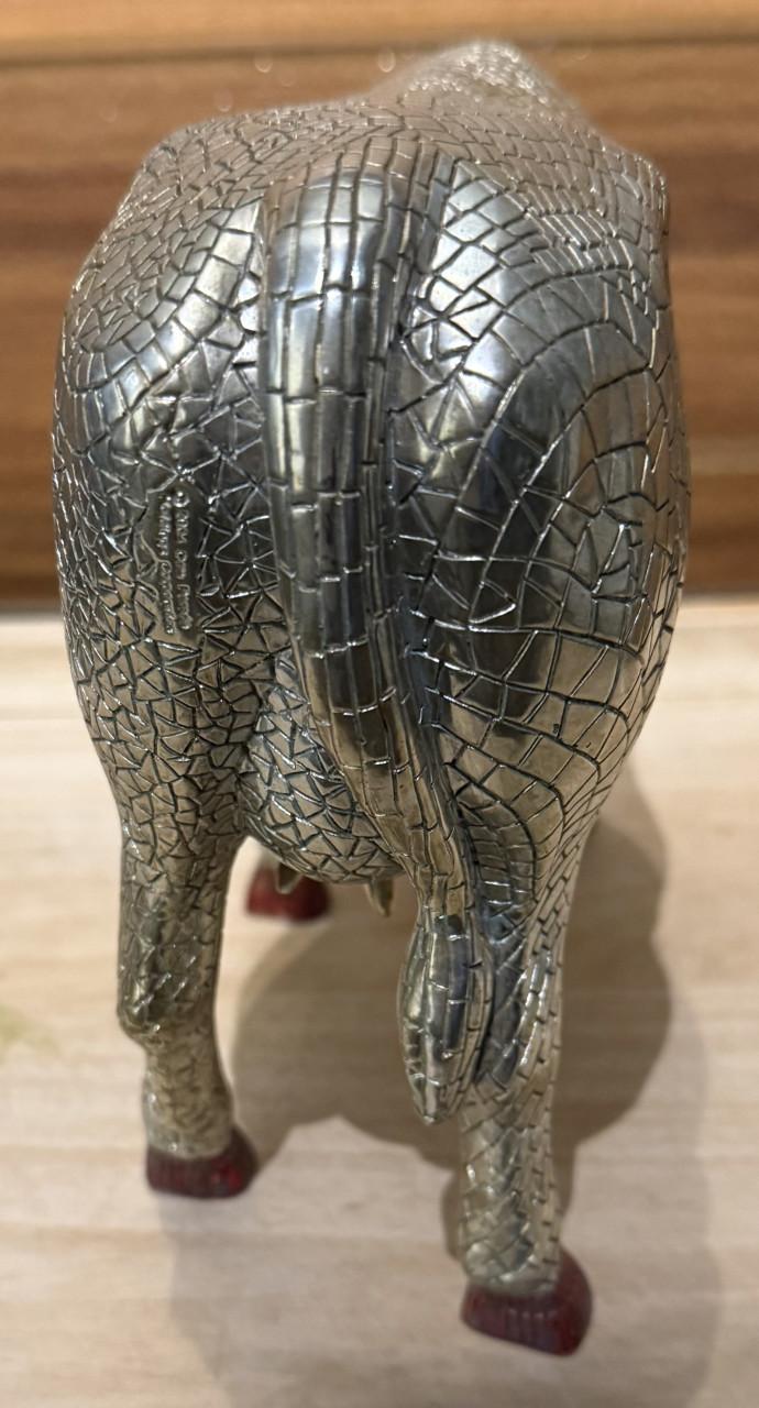 CowParade "Mira Moo Silver" groot formaat.