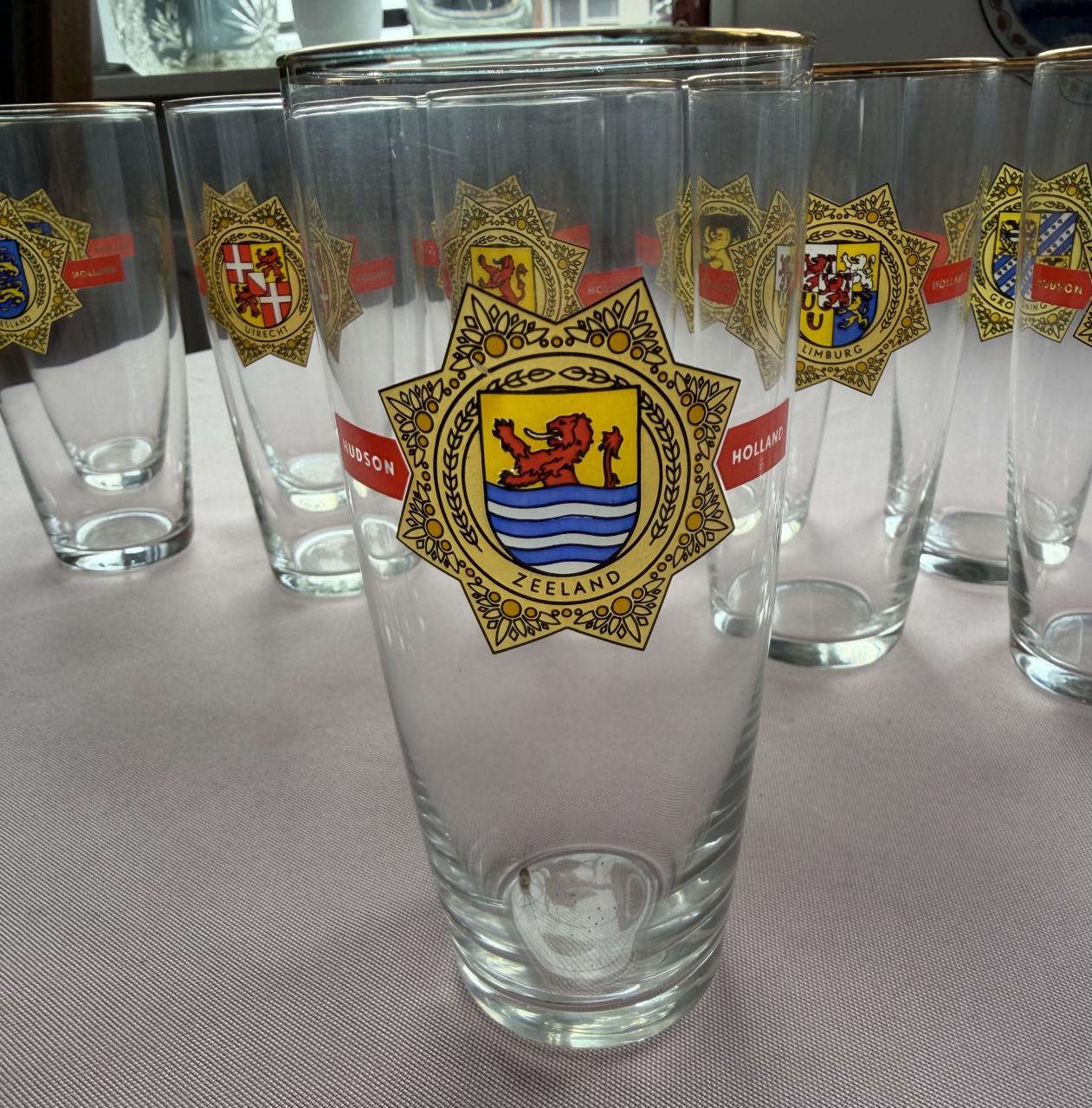 Glazen unieke collectie alle provincies