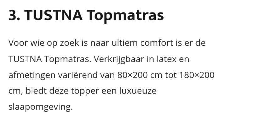 2 IKEA topmatrassen