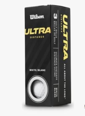 Golfbal: Wilson ultra distance, white/blanc