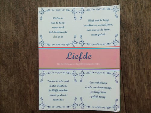 Liefde in Delftsblauwe tegeltjes.