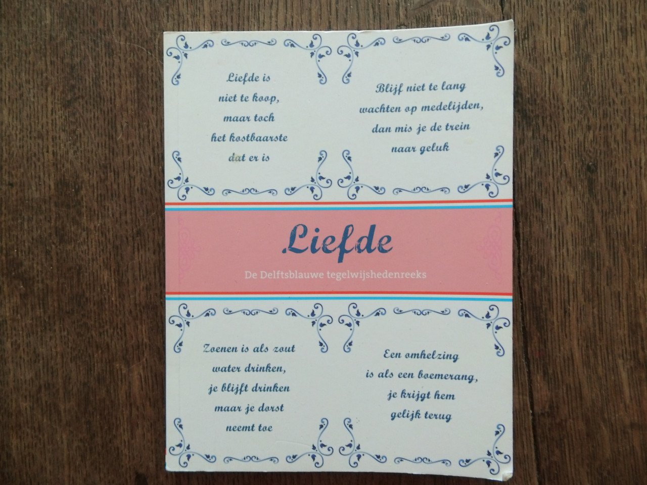 Liefde in Delftsblauwe tegeltjes.
