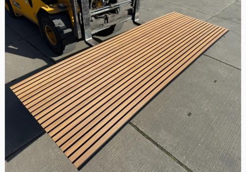 90x onderhoudsvrije WPC gevelpanelen 5G teak/jatoba 200 cm