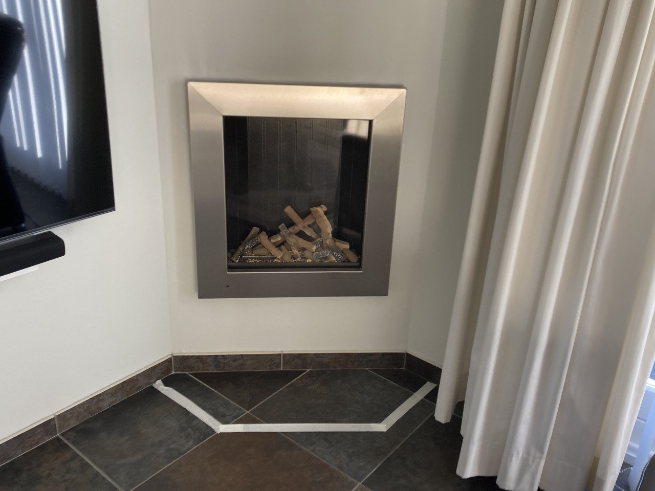 Inbouw gaskachel compleet met rookgas afvoerkanalen