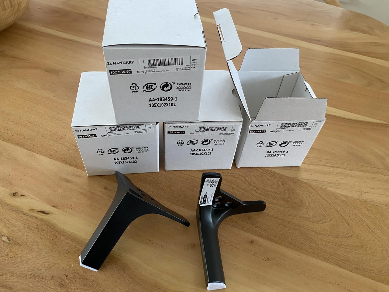 Meubelpoten IKEA NANNARP zwart