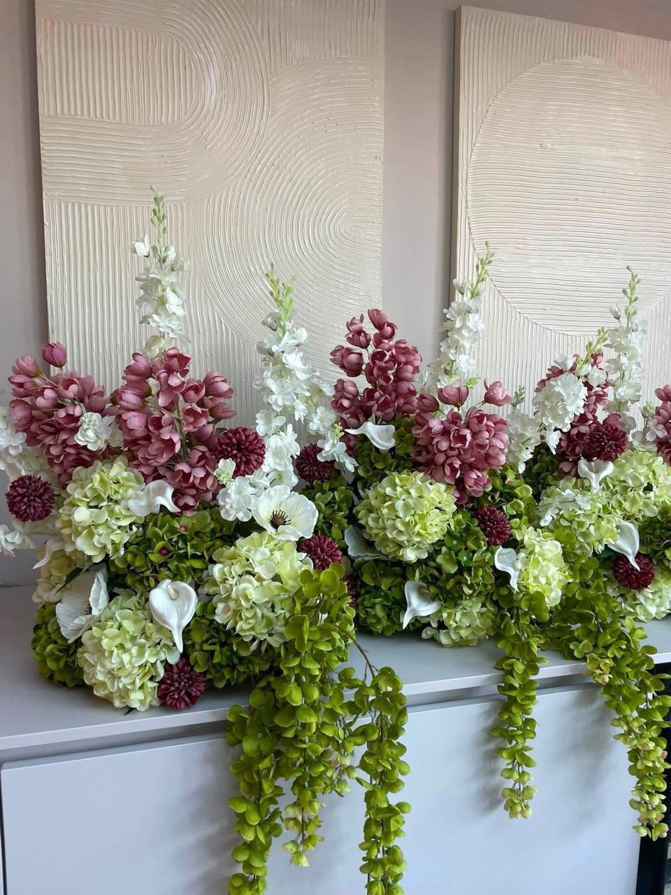 3 Zijden Bloemstukken Bruiloft Decoratie