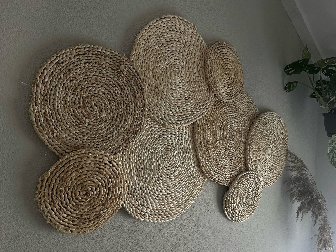 Rotan wanddecoratie