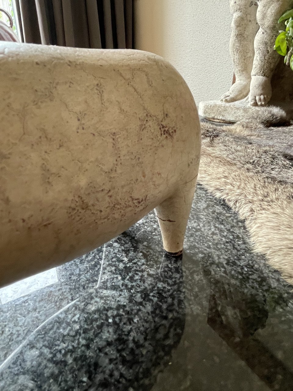 Oude kerststal schapen