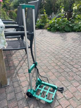 Voor op de camping wc trolley