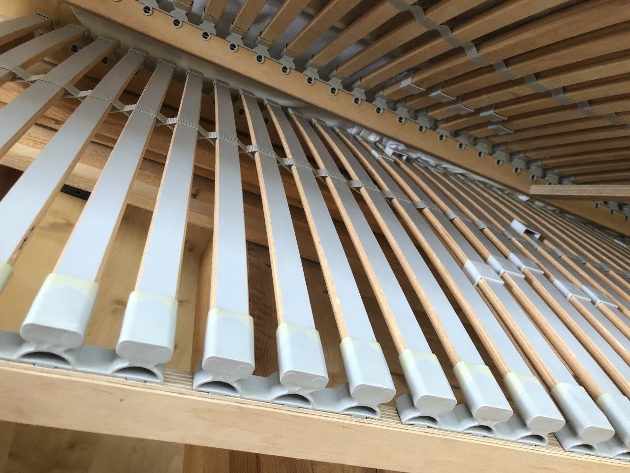 Steigerhouten 2 persoons bed