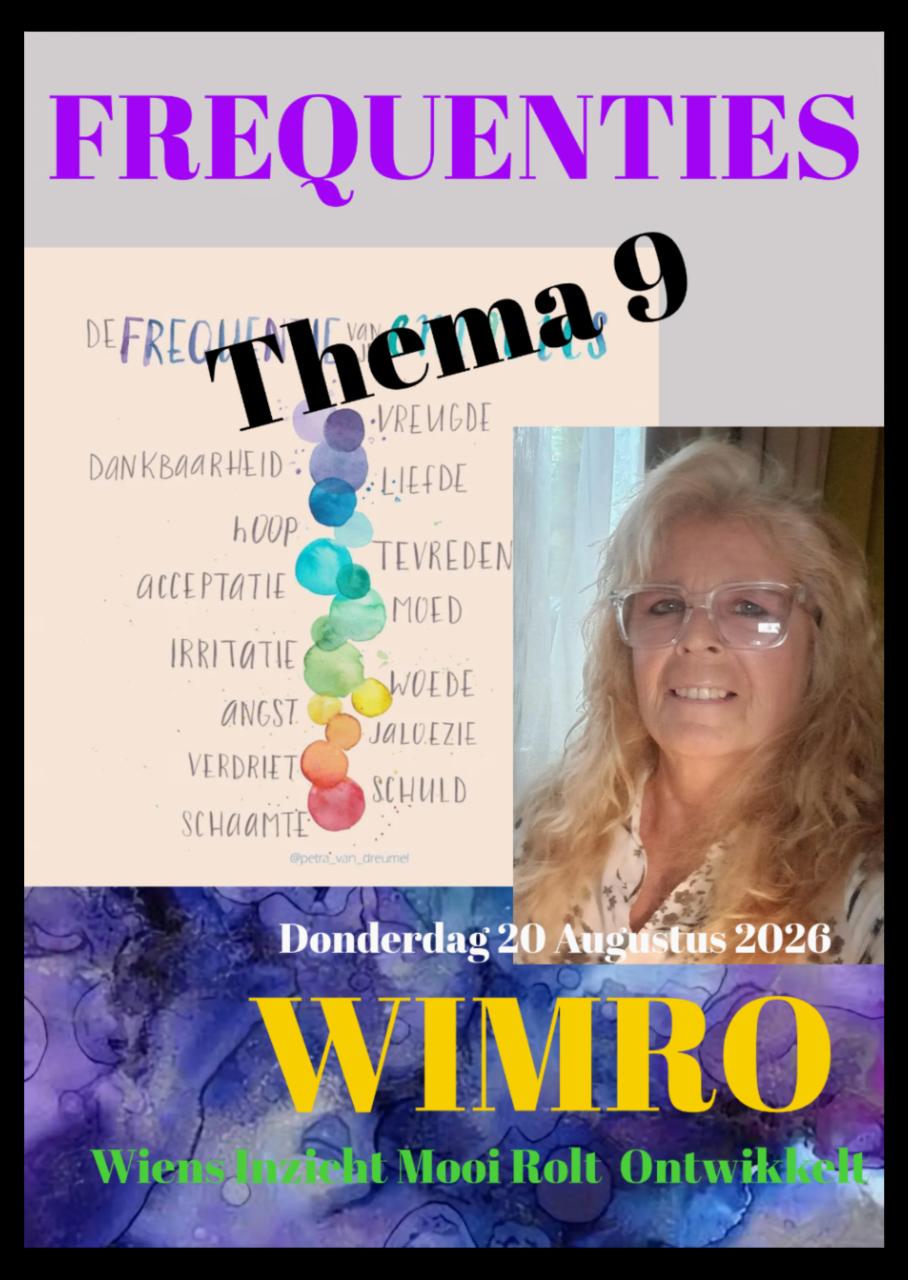 FREQUENTIES  Donderdag 20 augustus 2026/ 20.00 uur