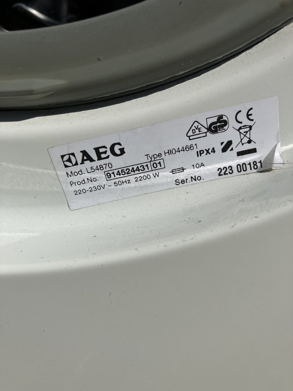 Wasmachine AEG Lavamat 54870