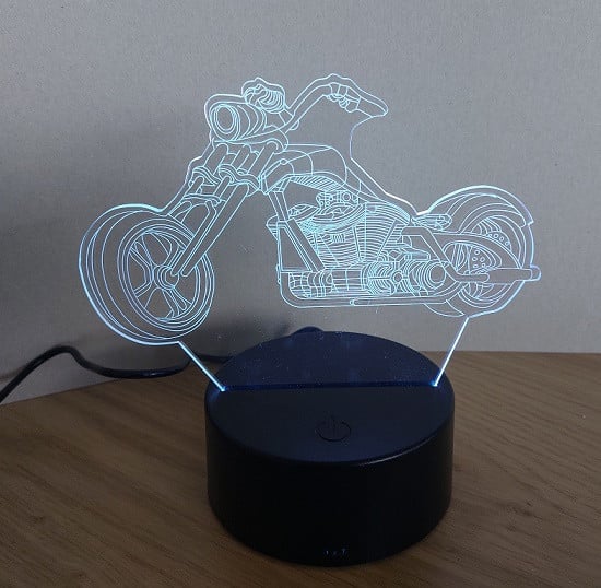 Nachtlampje met Chopper  Nieuw in Doos