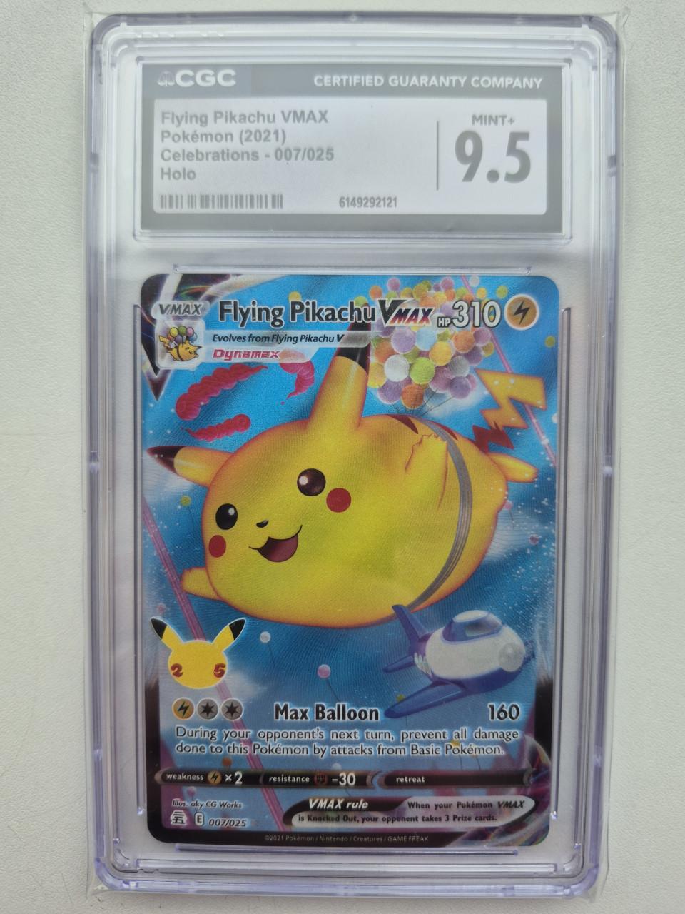 Pokemon Flying Pikachu VMAX 007/025 - Celebrations - CGC 9.5 (Mint+)